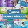 Pack Exames Médicos - 30 artes Canva