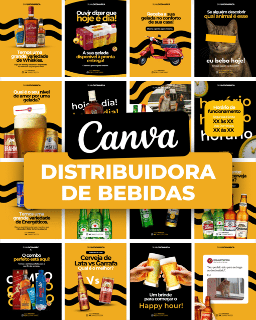 Pack Distribuidora de Bebidas - 50 artes