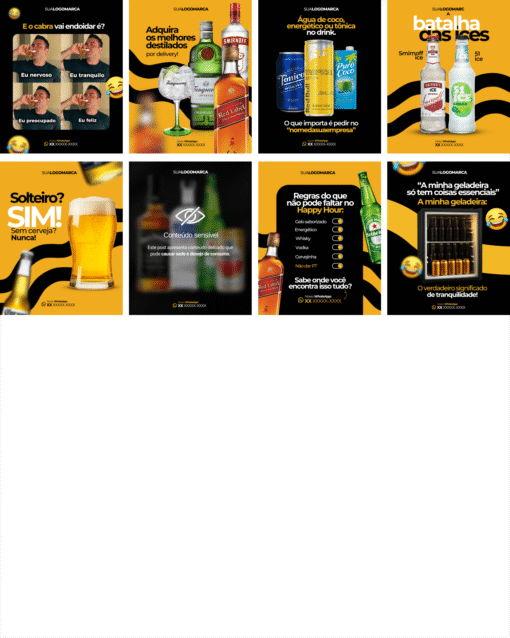 Pack Distribuidora de Bebidas - 50 artes - Imagem 4
