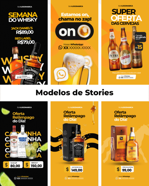 Pack Distribuidora de Bebidas - 50 artes - Imagem 6